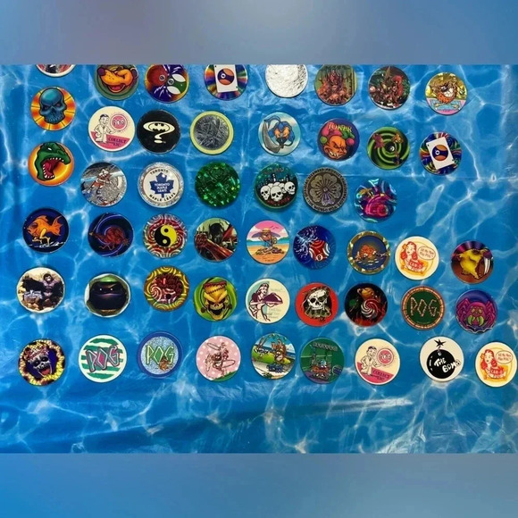 Collection of 71 Assorted  POGs + Official Case 🥏🔵⚪️🟡🟣 - Picture 2 of 16